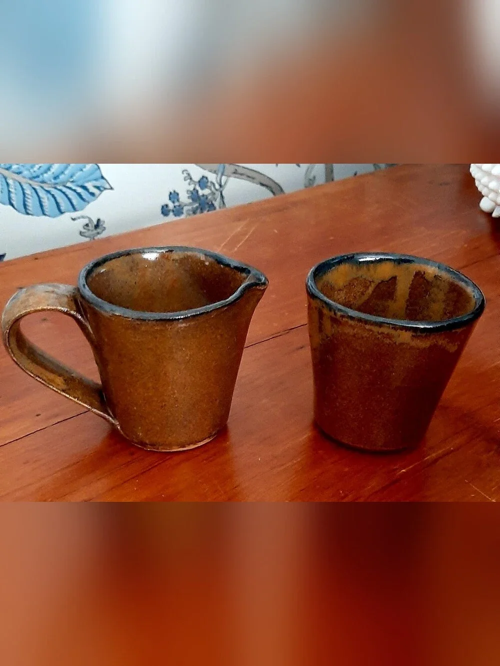 Sally Watson Pottery, Tipp City Ohio, Sugar & Creamer Set with Star NWOT